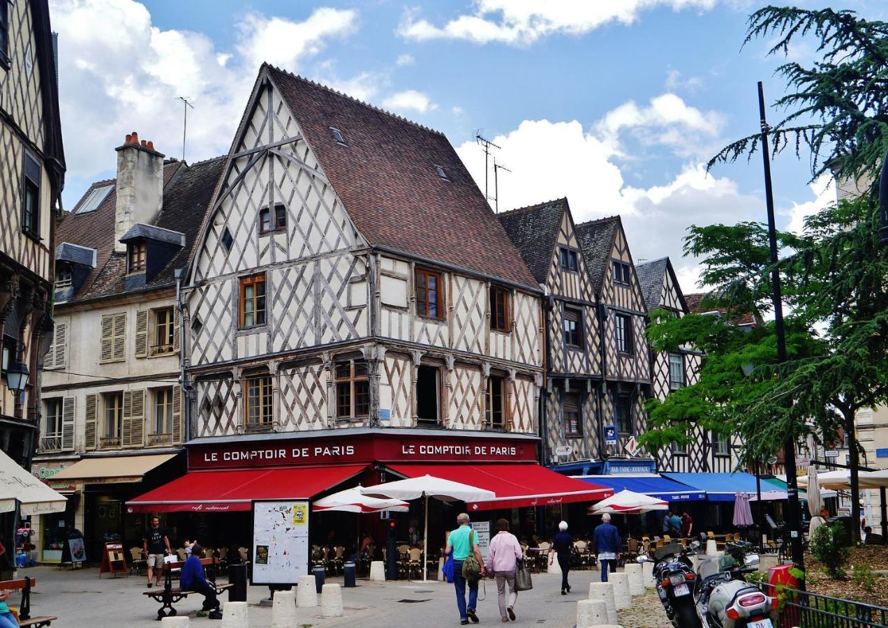 Les Volets Bleus - Deux Appartements Et Un Studio, Jardin Bourges Dış mekan fotoğraf